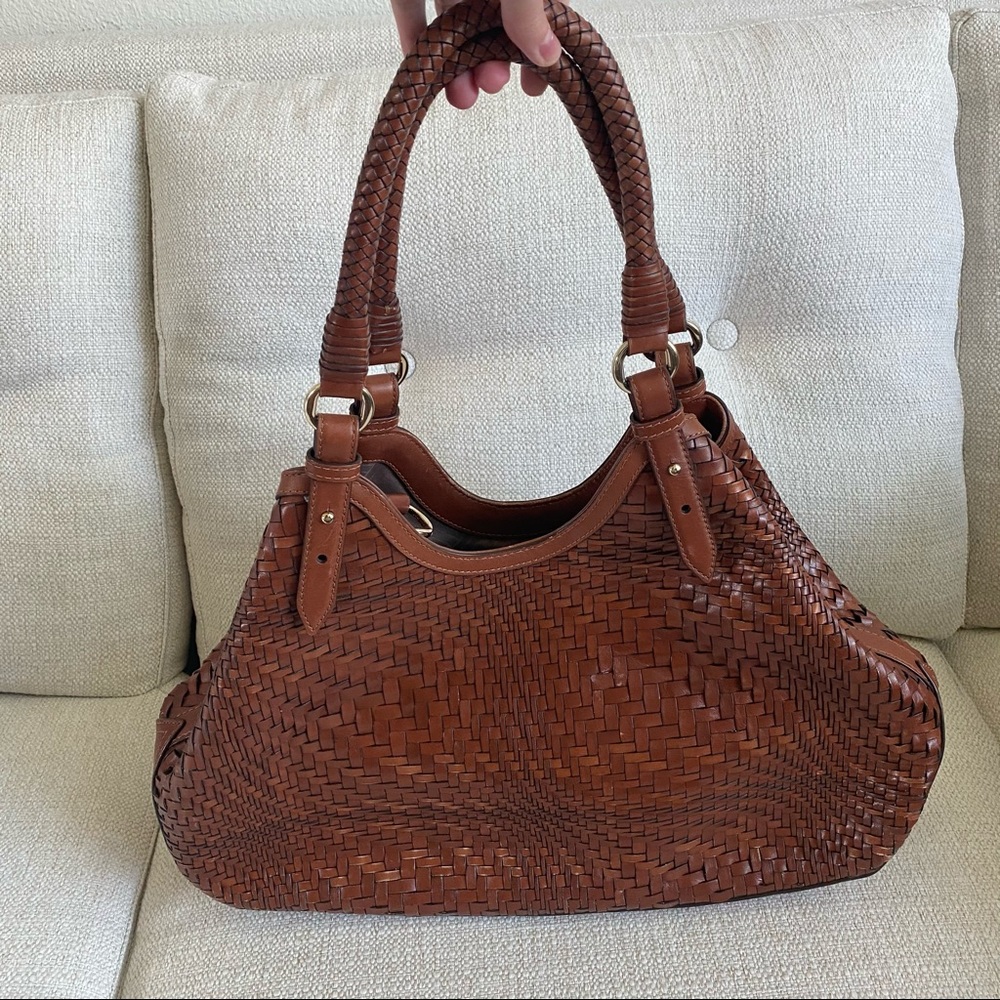 Cole Haan Genevieve Woven Leather Purse